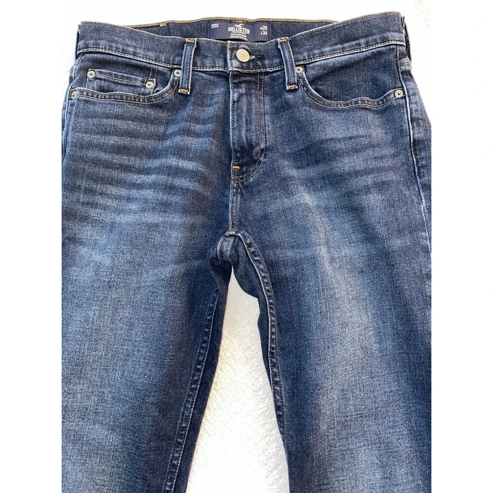 Hollister Slim Straight Jeans Epic Flex Dark Wash 29x34